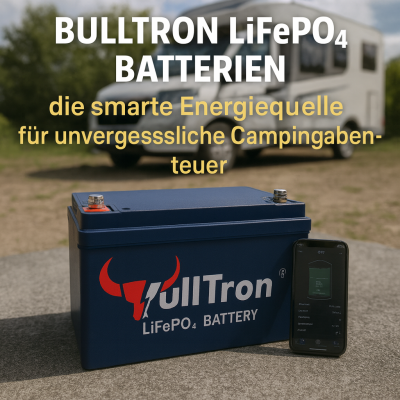 BullTron Batterien – die smarte Energiequelle für unvergessliche Campingabenteuer - BullTron LiFePO4 Batterien fürs Camping – leicht, stark &amp; langlebig