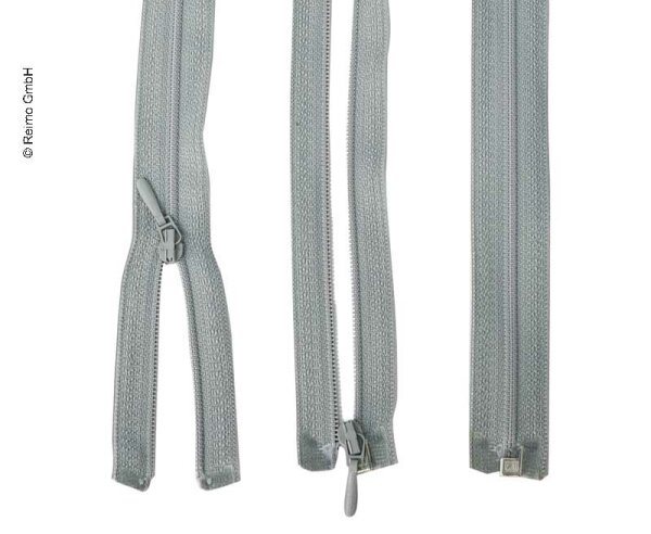zipper, 170 cm, divisible, grey