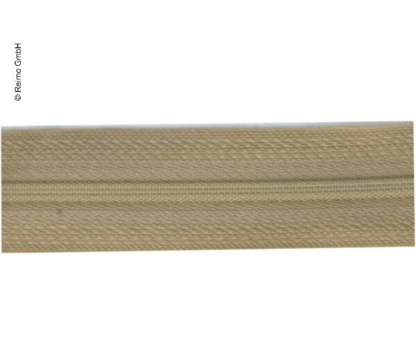 Endless zipper as yard ware in beige, 2,5cm wide