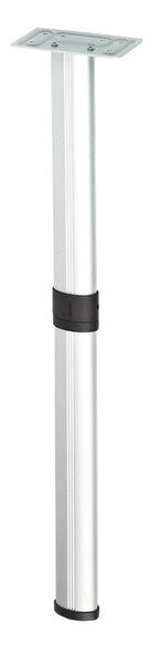 Pied de table articulé, articulation centrale, 675/ 315mm, argent