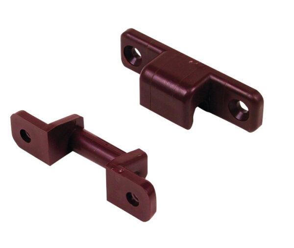Equerre de fixation de table marron 2-pcs.