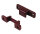 Equerre de fixation de table marron 2-pcs.
