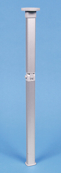 Pied de table pliante argent - hauteur 740 mm charnière centrale