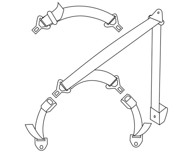 Three-point special automatic seatbelt