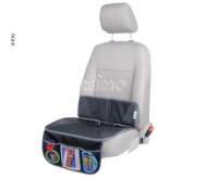Seat cover with organizer, black