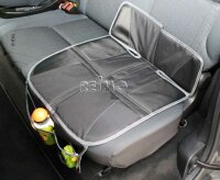 Seat cover with organizer, black