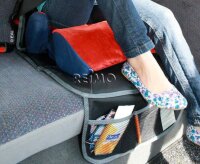 Seat cover with organizer, black