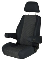 Vansitz S8.1 Pilotensitz Bezug Ara - Schwarz/Grau