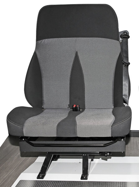 Rotating double seat