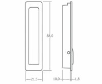 Folding hook 88x21,5mm