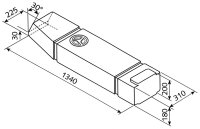 Unterflur Frisch- und Abwassertank VW T2/T3 - 60 l