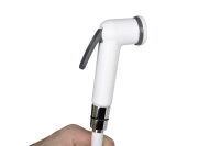 Ensemble de douche blanc avec levier de verrouillage, 150 cm