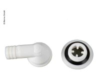 Kit de vidange deau tuyau à 90° 3/4", ouverture de vidange 23 mm, type B