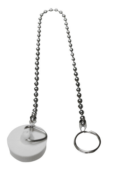 Drainage plug with chain for i.e. art. no. 64301, 1 piece
