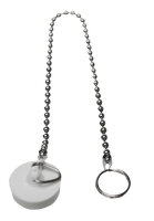 Drainage plug with chain for i.e. art. no. 64301, 1 piece