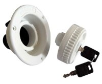 Filler neck - Short - White - 40 mm connection