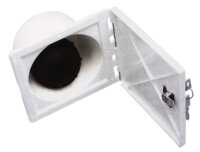 Filler neck with lockable flap