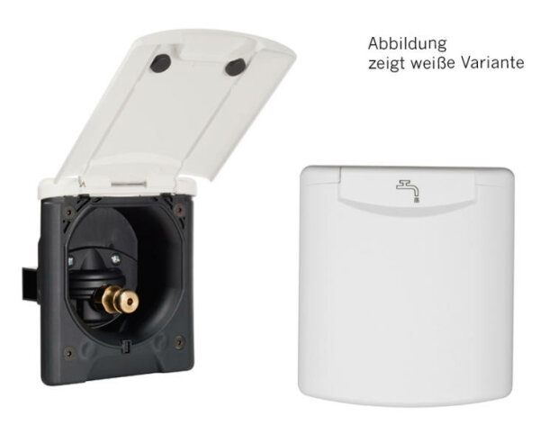 Raccordement eau de ville avec fermeture magnétique. anthracite, avec réducteur de pression