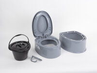 Teilbare Eimertoilette