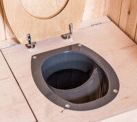 Partition toilet insert - gray