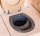 Partition toilet insert - gray
