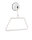 Porte-serviettes avec ventouse, blanc, jusquà 2kg