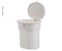 Waste bin with suction cup, white, up to 3kg, Push-Button