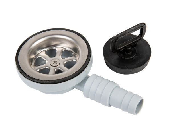 Drain set for sink angled - Ø 25 / 20 mm