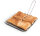 Stainless steel toaster with folding handle