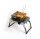 Stainless steel toaster with folding handle