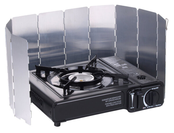 Falt-Windschutz für Kocher - Aluminium - Höhe 30 cm