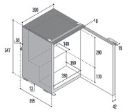 Kompressor-Kühlschrank C39i - 39 l - Schwarz