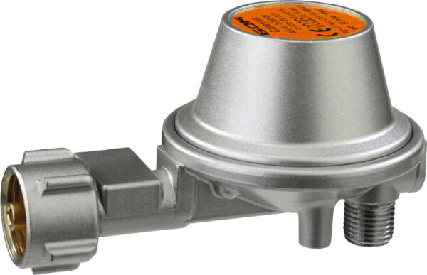 Gas regulator - 50 mbar - 90° angled