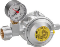 Gasregler mit Manometer - 30 mbar