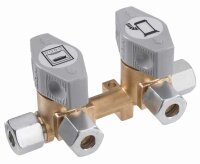 2-fach-Schnellschluss-Absperrventil für 10 mm...