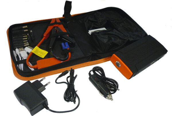 Multi-Powerbank:Start aid,Charger,Powerbank,Start current max. 600A