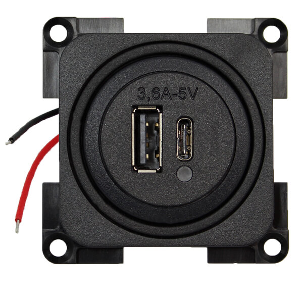 Couleur de la prise de charge double USB : gris ardoise