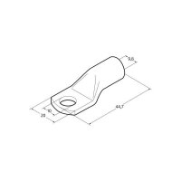 Presskabelschuhe M10 für Nennquerschnitt 50 mm - 5er Set