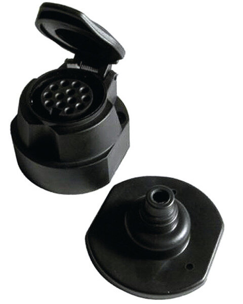 13-pole trailer socket with switch-off contact for rear fog light