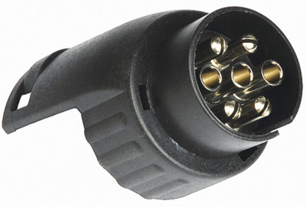Short adapter 7 pole socket to 13 pole plug