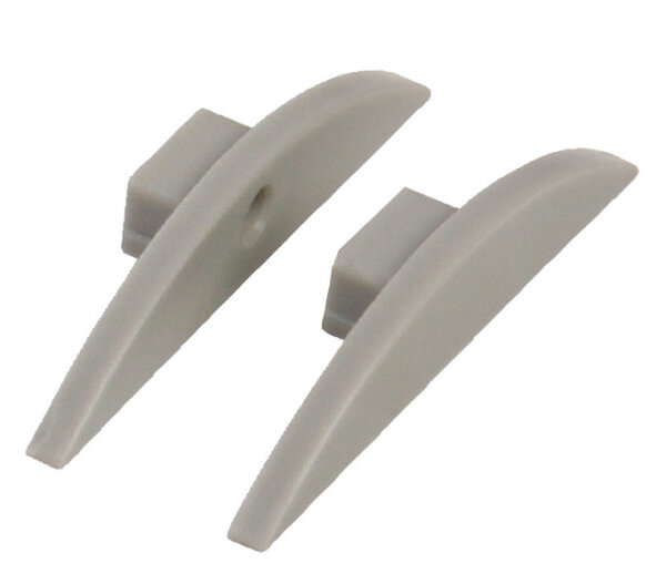 Endkappe für Aluminium LED-Profil - Flach - 2er Set