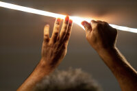 Profilé pour bandes LED longueur 1,5m, semi-circulaire