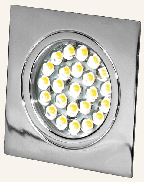 LED Spot 12V, interrupteur à effleurement, 1,6W, 24LED, chromé