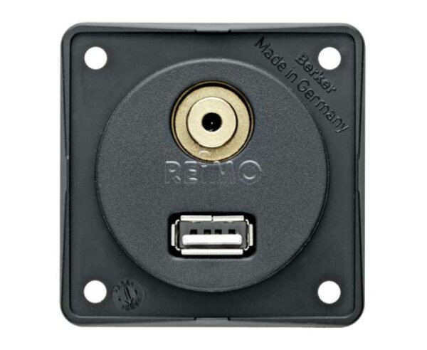 Prise USB/audio, en vrac anthracite