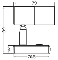 12-V-LED-Spot mit Touch-Schalter und USB-Port im Sockel