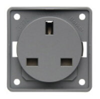 Berker Einbausteckdose 230V hellgrau ohne Rahmen /GBR