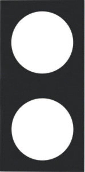 Berker INTEGRO Pure cadre double noir mat mat