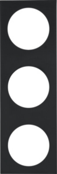 Berker INTEGRO Pure 3-fold frame black matt