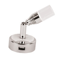 LED Leseleuchte 12 V / 1 W mit USB-Steckdose und...