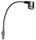 LED-Schwanenhalsleuchte - Mattsilber - 330 mm